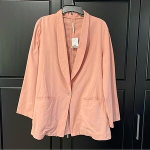 NWT Free People Soft Pink Blazer size L